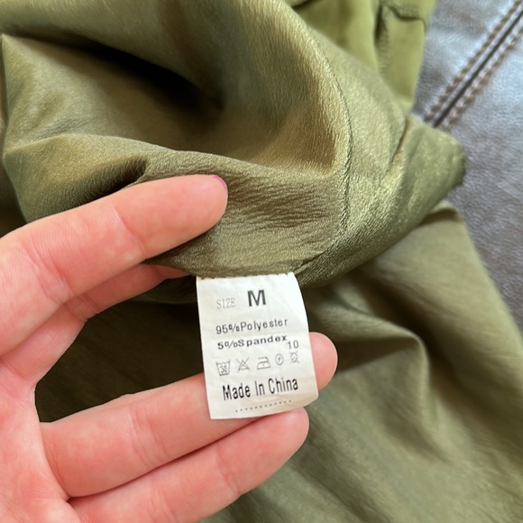 Green Slip Dress - Picture 4 of 4